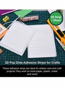 Double-Sided Foam Tape Strips, Kids Craft Foam Adhesive Tape For Card Making