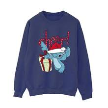 Disney Womens/Ladies Lilo And Stitch Cheer Sweatshirt (Navy Blue)