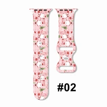 1 Dây đeo đồng hồ bằng silicon phong cách ông già Noel hình ông già Noel dành cho nữ, tương thích với 38/40/41/42/44/45/49mm Apple Watch Ultra/SE/8/7/6/5/4/3/2/1 - Nhiều màu - Xem 5