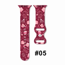 1 Dây đeo đồng hồ bằng silicon phong cách ông già Noel hình ông già Noel dành cho nữ, tương thích với 38/40/41/42/44/45/49mm Apple Watch Ultra/SE/8/7/6/5/4/3/2/1 - Nhiều màu - Xem 8