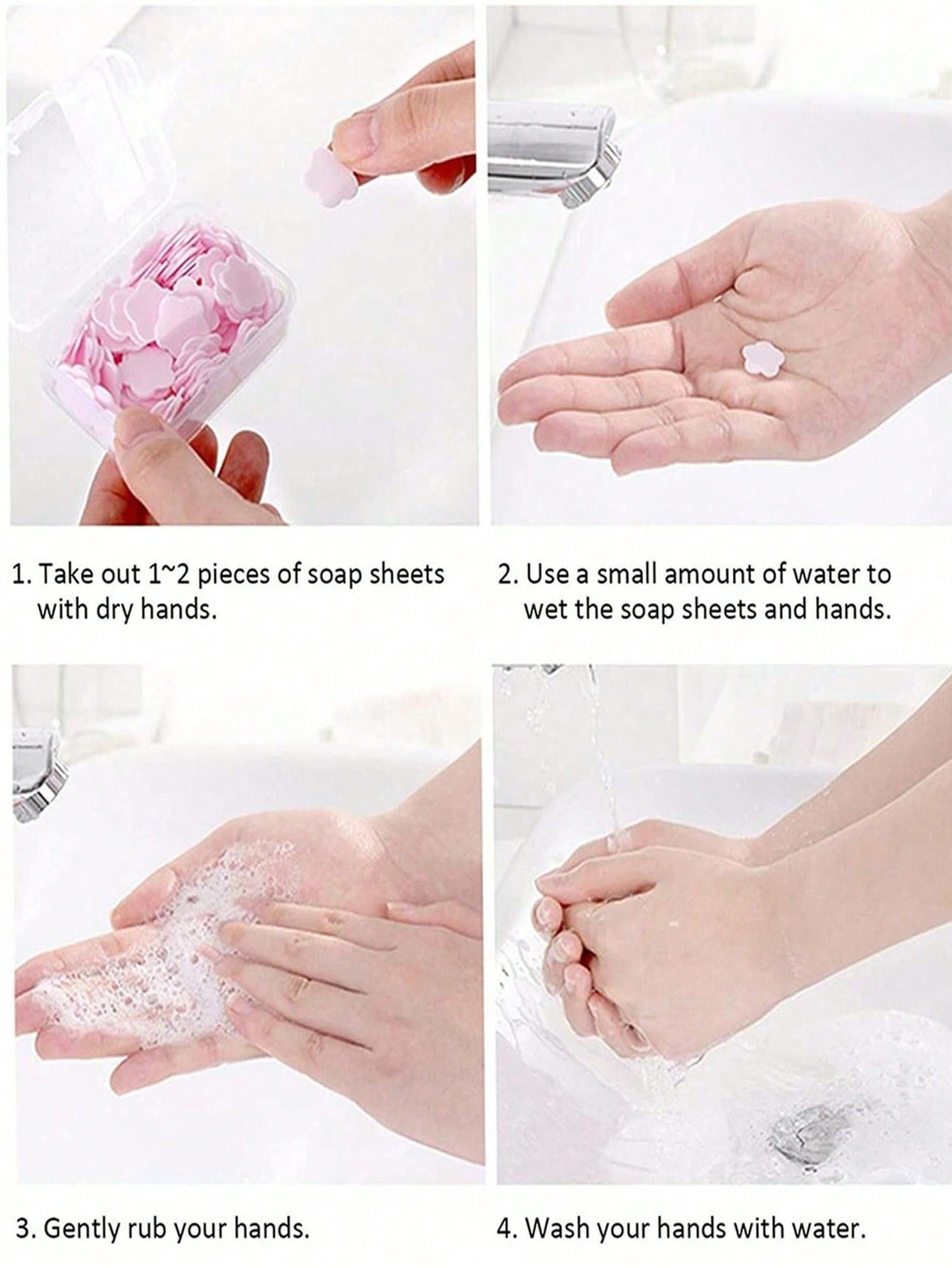 100 قطعة/صندوق صابون سائل للحمامات صديق للبشرة طبي...