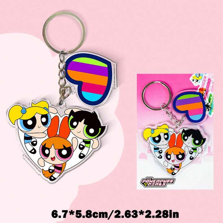 パワーパフガールズ×Pontaコラボラバーキーホルダー POWERPUFFGIRLS（パワーパフガールズ）とポンタのコラボ