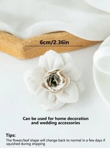 10/30 件人造玫瑰花头情人节和新年装饰 DIY 糖果盒配对新娘花束情人节丝绸秋季母亲节装饰花瓶用于家居装饰户外花园婚礼花束客厅 DIY 糖果盒花环假植物家居用品 - 淺灰色 - 查看 3