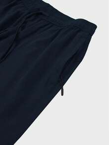 Pantalones cortos flojos de deporte y ocio, de longitud hasta la rodilla - Azul - Ver 4