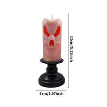 1 Đồ trang trí Halloween Chân nến bí ngô Đèn LED Nến điện tử Chân nến bộ xương kinh dị Trang trí nhà Đèn Trang trí Halloween Trang trí phòng Trang trí sân vườn Halloween Làm quà tặng Trang trí ngày lễ cổ tích Trang trí lễ hội - ánh sáng ấm áp - Xem 7