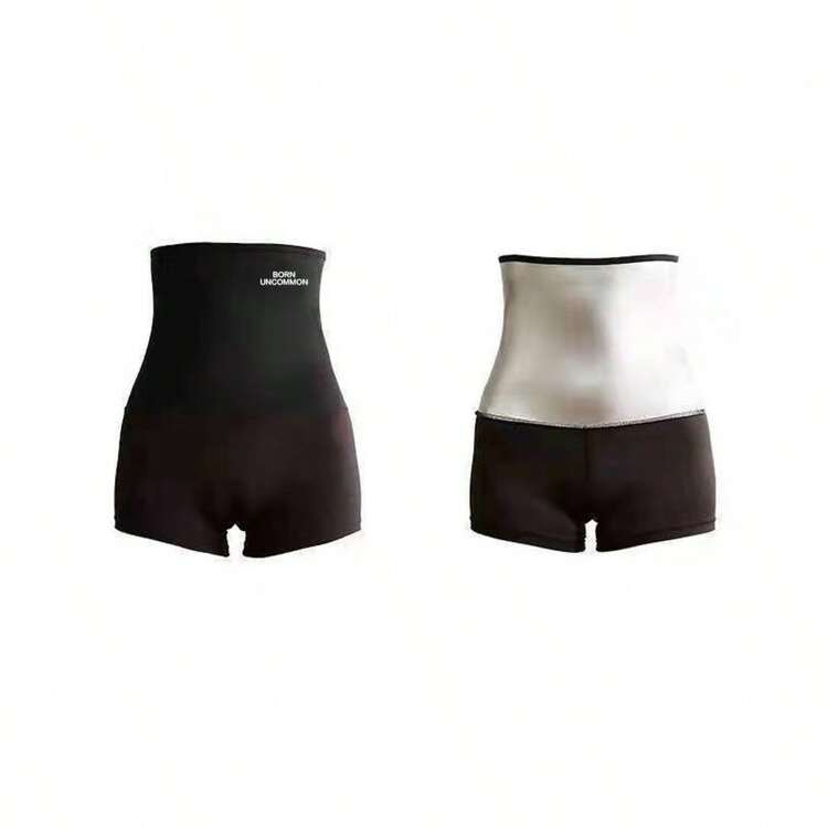 Sports Sweaty Yoga Pants With Pilates And High Waist, Full Coating Sweaty Pants With Tight Waist And Hip Lifting, Tight Sweaty Pants, Biker Shorts, Shorts For Women, Shapewear, Black Shorts, Beach Essential Gym Accessories Spring - Black - View 7