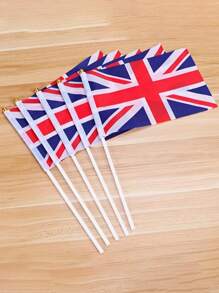 3pcs Multi-Country Hand Waving Flag, Hand Waving Flag, 14*21 Cm (5.51*8.27 In) Polyester Small Hand Waving Flag With Plastic Flagpole Trim - Multicolor - View 18