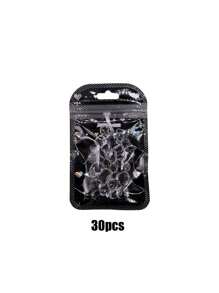 Nail Charms Nail Supplies Clear Nail Gems Art Black Nail Gems Transparent Rhinestone, Transparent Nail Drill 30/50/100Pcs Nail Tip Bottom Rhinestone Multi Color Mixed Packaging Nails