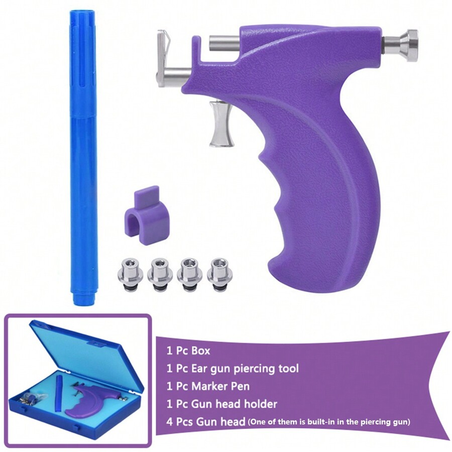 Ear Piercing Gun Kit,Professional Ear Nose Self Piercing Tool,Earring