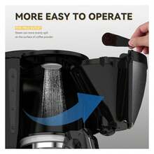 5-Cup Car Coffee Maker With Car Charging Cigarette Lighter, 24V Travel Coffee Maker With Fast Heating, Glass Carafe, Compatible With Ground Coffee For Driving Camping RV Silver Black - 彩色 - 查看 2