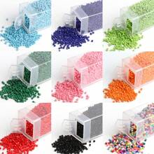 3000 顆 2 毫米盒裝彩色古董種子珠圓柱形散珠 Diy 手工手鍊項鍊間隔珠適用於珠寶製作配件 - 彩色 - 查看 8