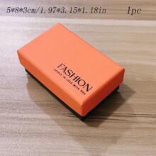 1/2/4pcs Orange Jewelry Gift Box For Ring, Earring, Necklace, Pendant - Orange - View 13