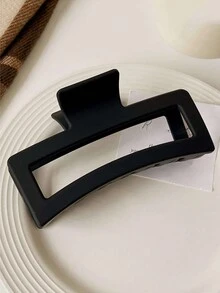 4pcs/Set Oversize Square Ombre Hair Claw Clips For Thick Hair, Minimalist Solid Color Hair Clips For Daily Casual Wear - Multicolor - View 5