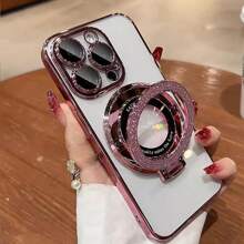 1 Ốp Điện Thoại TPU Mạ Bạc Có Bảo Vệ Camera Cho Giá Đỡ Magsafe, Vỏ Bảo Vệ Chống Rơi Thông Minh Tương Thích Với Apple IPhone 15pro Max 14 13 12 11 Bảo hiểm Toàn diện - Bạc - Xem 5