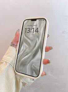 1pc TPU Leaf Pattern Camera Protector Anti-Drop Soft Phone Case, Minimalist & Cute Design Compatible With IPhone11/12/13/13ProMax/14ProMax/15/15PRO/15PLUS/15PROMAX/16PROMAX, Series