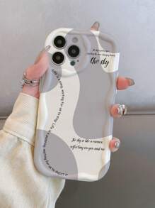 1pc TPU Leaf Pattern Camera Protector Anti-Drop Soft Phone Case, Minimalist & Cute Design Compatible With IPhone11/12/13/13ProMax/14ProMax/15/15PRO/15PLUS/15PROMAX/16PROMAX, Series