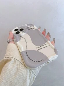 1pc TPU Leaf Pattern Camera Protector Anti-Drop Soft Phone Case, Minimalist & Cute Design Compatible With IPhone11/12/13/13ProMax/14ProMax/15/15PRO/15PLUS/15PROMAX/16PROMAX, Series