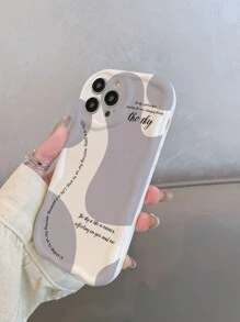 1pc TPU Leaf Pattern Camera Protector Anti-Drop Soft Phone Case, Minimalist & Cute Design Compatible With IPhone11/12/13/13ProMax/14ProMax/15/15PRO/15PLUS/15PROMAX/16PROMAX, Series