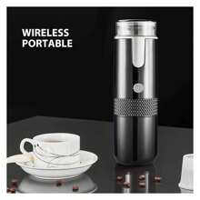 Portable Coffee Machine Compatible For K Cup Ground Coffee Handheld Coffee Maker Manually Operated For Camping Hiking One Button Operation - Multicolor - View 2