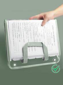 1入組手風琴式A4文件夾，個性化設計多層隔層數據存儲袋，可攜帶耐用手提包，通過測試，辦公室物品分類整理和存儲袋，桌面用品 - 彩色 - 查看 7