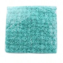 12 bó/gói (144 bông) Hoa giả bằng xốp, hoa hồng mini hình gấu bông, nguyên liệu làm vòng hoa DIY, phụ kiện hộp kẹo, trang trí nhà cửa, đám cưới, hoa cài cổ tay cô dâu, phụ kiện đội đầu, Ngày Valentine, Năm mới, đồ trang trí bánh sinh nhật, quà tốt nghiệp - Hoa hồng xốp với sợi nhiều màu - Xem 13