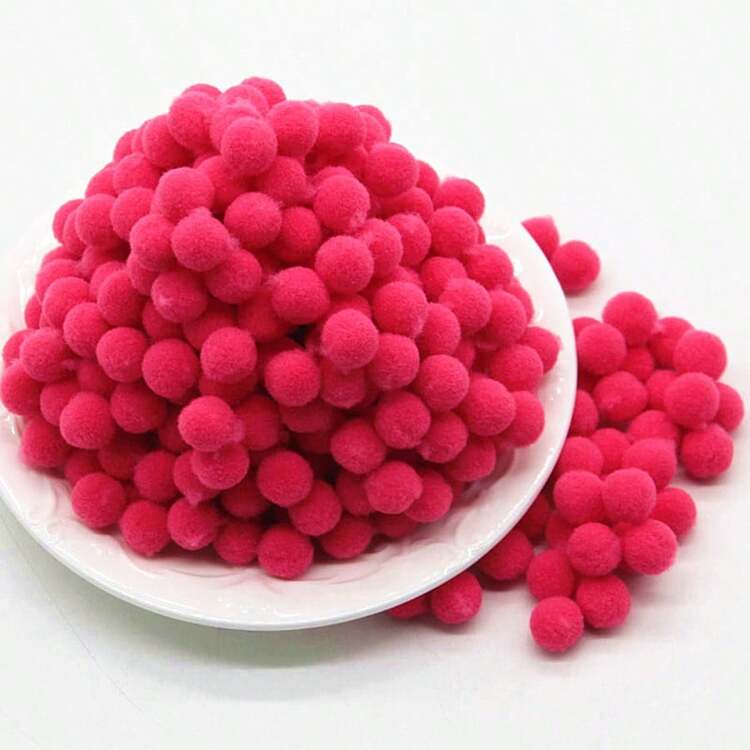 300 Chiếc (20G) Pom Pom Bóng 10 Mm Lông Tơ Mềm Pompoms 1 Cm Nhiều Màu Pompones Lông Bóng Cao Cấp PomPom Sáng Tạo Thủ Công Tiếp Liệu - Nhiều màu - Xem 25