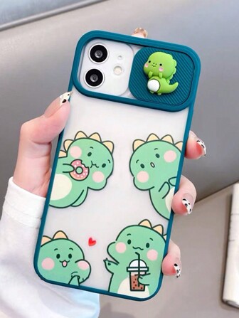 Funda de teléfono de dibujos animados de dinosaurio compatible con iPhone 11, iPhone 13, iPhone 14 Pro Max