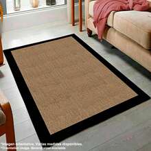 Well Home Tappeto stampato in poliestere 80 x 150 cm modello DarkBrownRim multicolore - Multicolore - Visualizzare 4