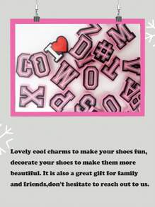 28 de bucăți de pandantive pentru pantofi cu litere roz ale alfabetului, pentru decorarea pantofilor DIY, calitate premium, accesorii pentru pantofi, sandale cu bule, decorațiuni pentru pantofi din PVC, accesorii pentru genți de plajă, cadou excelent pentru adolescenți, bărbați, femei și adulți