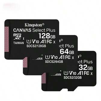 Kingston Memory Card SDCS2 128GB 32GB TF 64GB 256GB SDCS2 Micro SD Card With 100MB/S Read Speed And Class 10 Flash Card, SD Compatibility