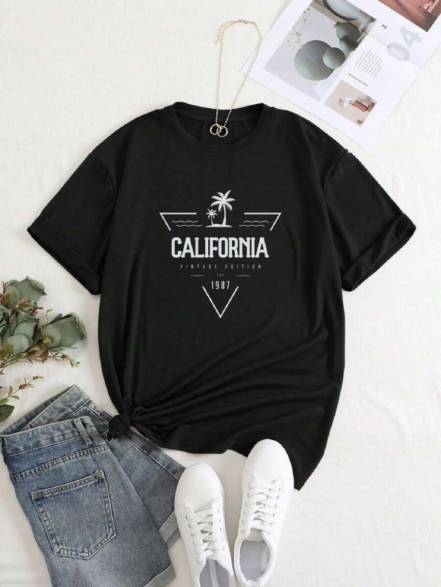 Women T-Shirts - màu đen - Xem 1