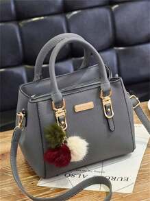 女士時尚復古單肩包，春夏款式斜挎包，女士PU皮手提包