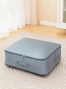 Compressed Quilt Storage Bag, Large Capacity Luggage Organizer For Clothes, Moving & Packing Bag School Organizer Bags Teacher Storage Bags Drawer Wardrobe Organizer Closet Storage Quilted Bag Under-Bed Organizer Box Drawer/Wardrobe Organizer/Closet Storage/Quilted Bag Under-Bed Organizer Box/Divider Clothes Bin Bag Clothes For Home Bedroom/Back To School/Dorm/For Sundries/Underwear/Bra/Clothes/Lingerie/Panties/Pants/Jeans/Socks/T-Shirt/Dress/Shoes/Foldable 6/7/11 Grids/Packing Essentials/Cover For Clothes Storage Clothing Storage BoxStorage Containersorganization And Storage Organizer Storage Containers Storage Bins For Bedroom For Blankets Beddings Comforter Pillow Toys - Grey - View 3