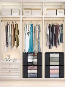 Non-Woven Fabric Blanket Organizer Quilt Storage Bag Blanket Storage Bags Zipper Duvet Storage Cover Under Bed Storage