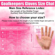 GKHMNEW Gants de gardien de but de football pour jeunes et adultes, gants de gardien de but haute performance, gants de football respirants pour l'entraînement/le match (tailles 6-10)