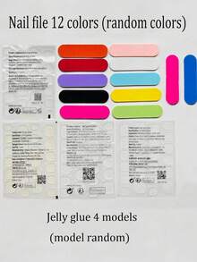 Nail Patch, Medium-Length, Maroon Color With Gold Striped False Nail Stickers, Removable 24pcs/Box, Fall/Winter Fashion Nail Art Stickers In Burgundy - Burgundy - View 4