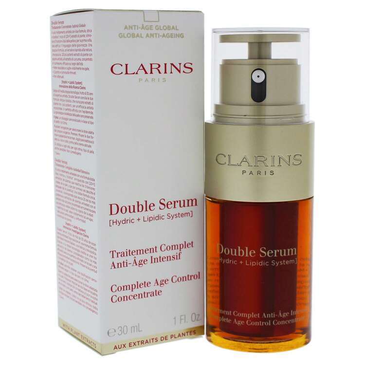Double Serum Complete Age Control Concentrate By Clarins For Unisex - 1 Oz Serum - 金色 - 查看 3