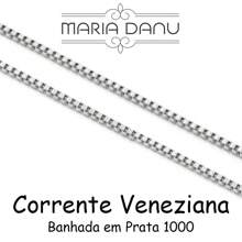 Colar Nome Personalizado Coração Resinado Kauane Banhado Prata 1000 - 999001897