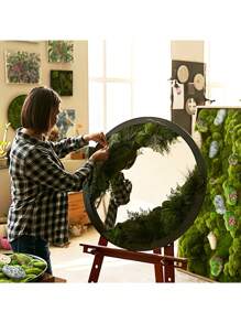 Rocas decorativas de musgo artificial, bolas de musgo verde, piedras de musgo, piedras cubiertas de musgo verde, decoración de musgo falso para arreglos florales, jardines de hadas y manualidades, accesorios para casas de muñecas, decoración de micropaisa-jes del hogar, decoración de jardines, cercas, decoración exterior, festivales, decoración del hogar