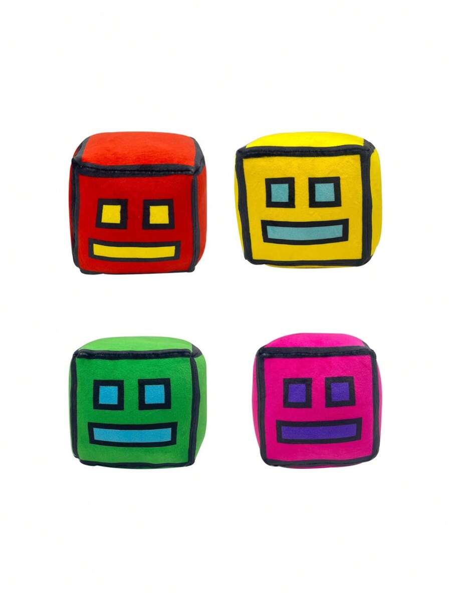 Figura de peluche de Geometry Dash, periférico de videojuego