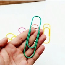 12pcs 10cm Long Paperclip, Large Metal Binder Clip For Office Documents Sorting & Binding (Assorted Colors) - Random Color Select - View 4