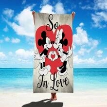 Classic Mickey Beach Towel Swimming Soft Absorbent Towel - Multicolor - View 3