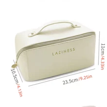 Túi đựng đồ trang điểm di động dung tích lớn dành cho nữ, phong cách Ins Sense, sản phẩm du lịch tiện dụng, túi đựng mỹ phẩm - Nhiều màu - Xem 2