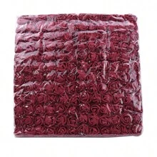 12 bó/gói (144 bông) Hoa giả bằng xốp, hoa hồng mini hình gấu bông, nguyên liệu làm vòng hoa DIY, phụ kiện hộp kẹo, trang trí nhà cửa, đám cưới, hoa cài cổ tay cô dâu, phụ kiện đội đầu, Ngày Valentine, Năm mới, đồ trang trí bánh sinh nhật, quà tốt nghiệp - Hoa hồng xốp với sợi nhiều màu - Xem 23