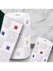 70Cm * 1/2/5/10M Miếng Dán Tường Âm Thanh Nổi 3D Tự Dính Dán Trần Trang Trí Phòng Khách Phòng Ngủ TV Nền Giấy Dán Tường Chống Thấm Nước - Nhiều màu - Xem 18