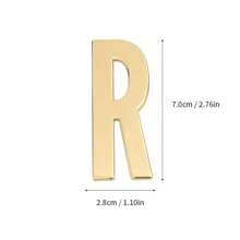 Naklejka na ścianę/drzwi/skrzynkę pocztową z metalu DIY Solid English Letter Decal Applique do lodówki, biura, logo firmy, prezent na powrót do szkoły (z klejem)