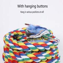 1 pieza Duradero Ardilla y Deslizador de Azúcar Ardilla Voladora Juguete de escalada para loros con cuerdas, adecuado para juegos y ejercicios, ideal para cuidado de mascotas. - Multicolor - Ver 6