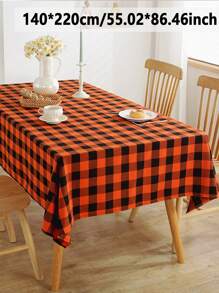 1 pieza Mantel Vintage de Cuadros, estilo moderno y sencillo, tela de poliéster antiarrugas, cubierta cuadrada decorativa para mesa de comedor, cocina, sala de estar, fiestas y picnic