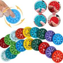 ספינרים מתמטיים, צעצועים נגד סטרס, ידיים צובטות לפרוק, משחקים נגד חרדה, מתנות נוער, צעצועי אצבעות, חיבור, חיסור, כפל וחילוק, כלים למתמטיקה, חינוך ללמידה, כלים למשחקי פאזל, כלים למסיבה - ריבוי צבעים - ראה 3