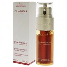 Double Serum Complete Age Control Concentrate By Clarins For Unisex - 1.6 Oz Serum - màu nâu - Xem 3
